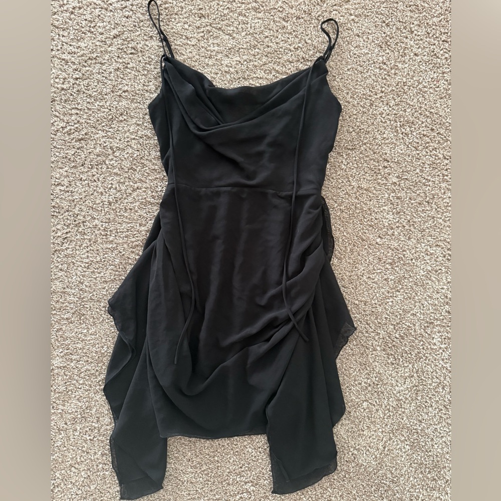 Oh Polly Black Mini Dress